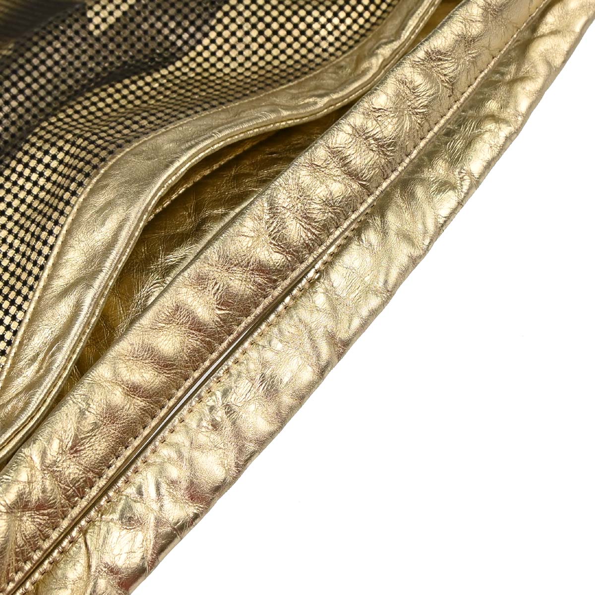 Chanel 2006-2008 Gold Lambskin Hollywood Hobo Handbag