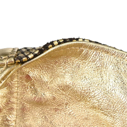 Chanel 2006-2008 Gold Lambskin Hollywood Hobo Handbag