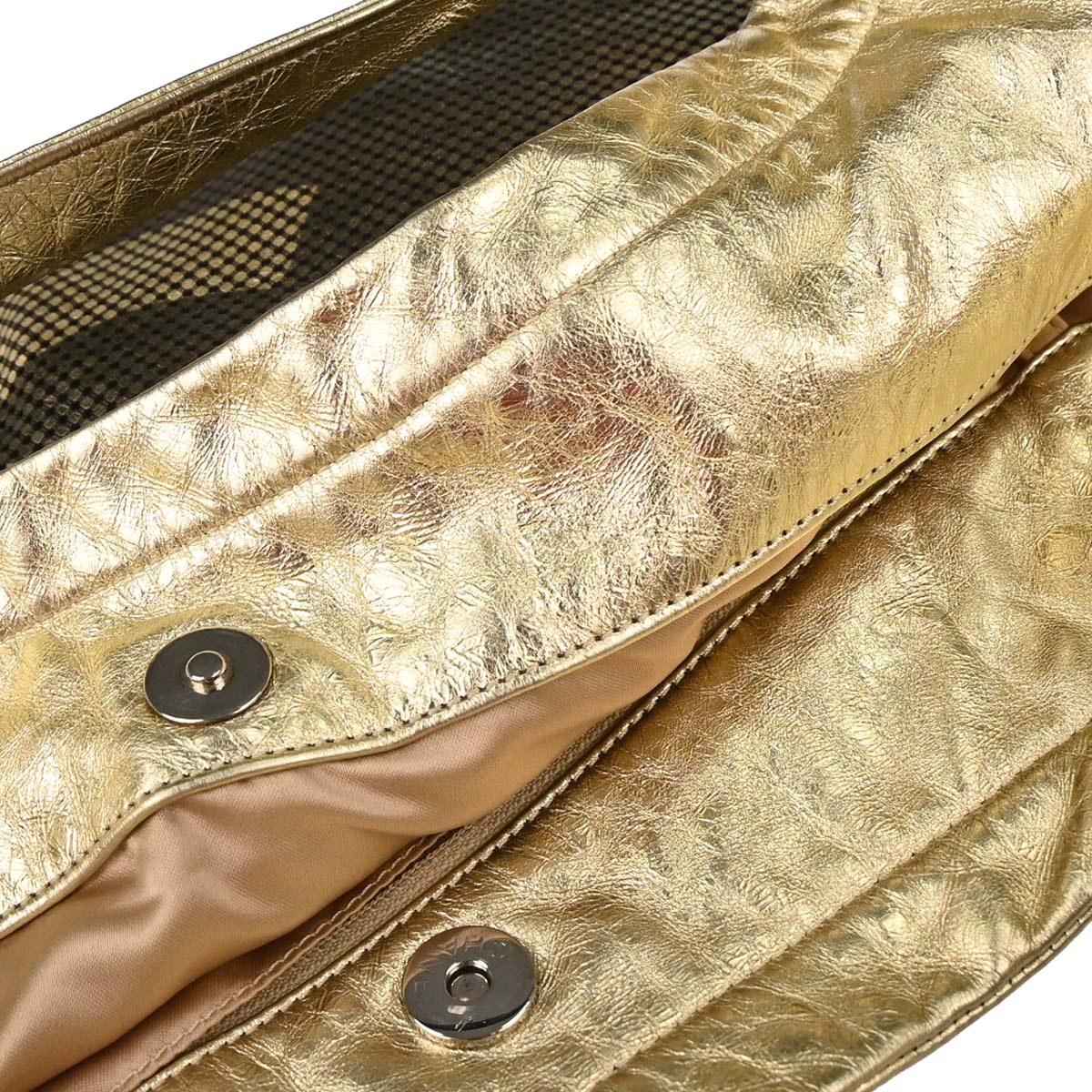 Chanel 2006-2008 Gold Lambskin Hollywood Hobo Handbag