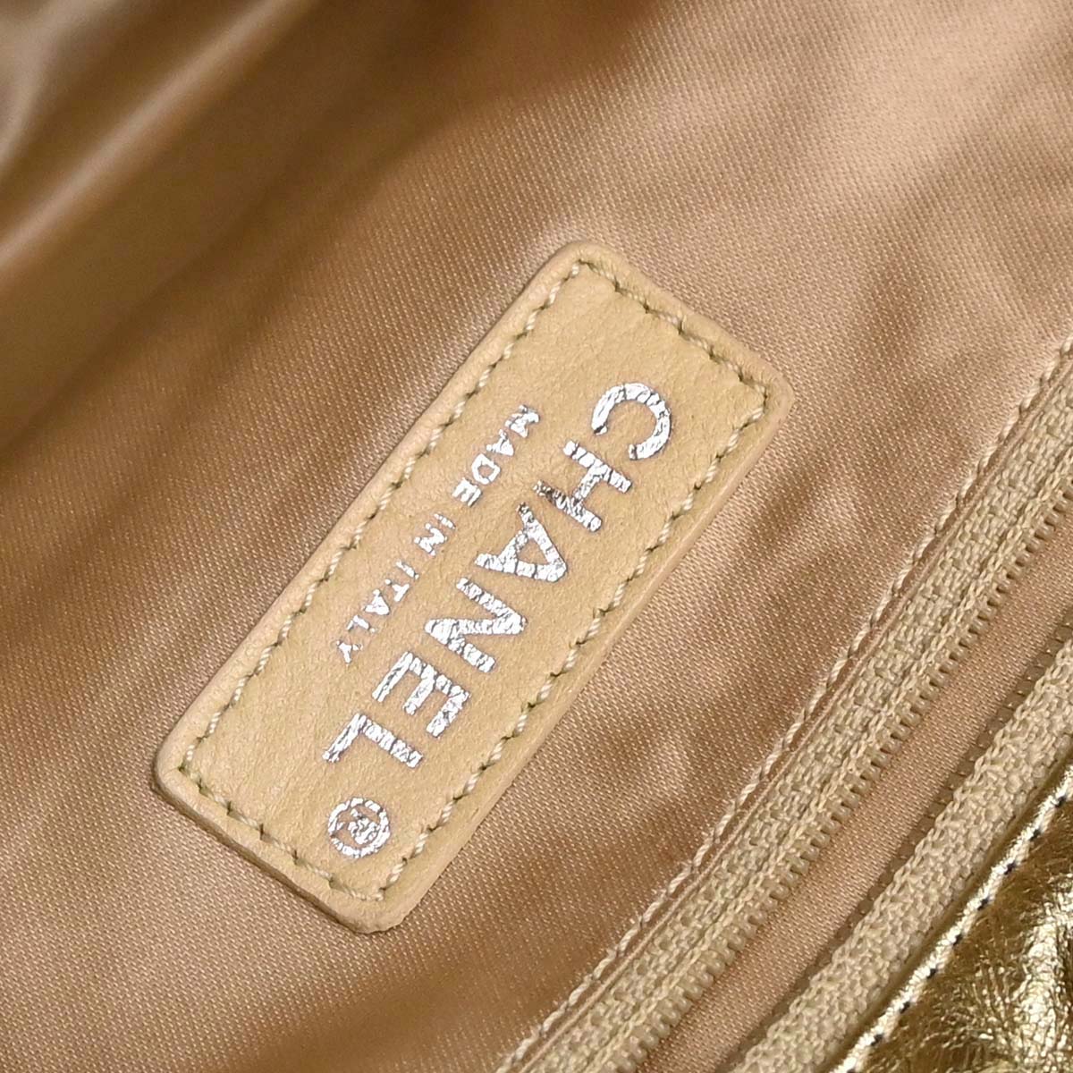 Chanel 2006-2008 Gold Lambskin Hollywood Hobo Handbag