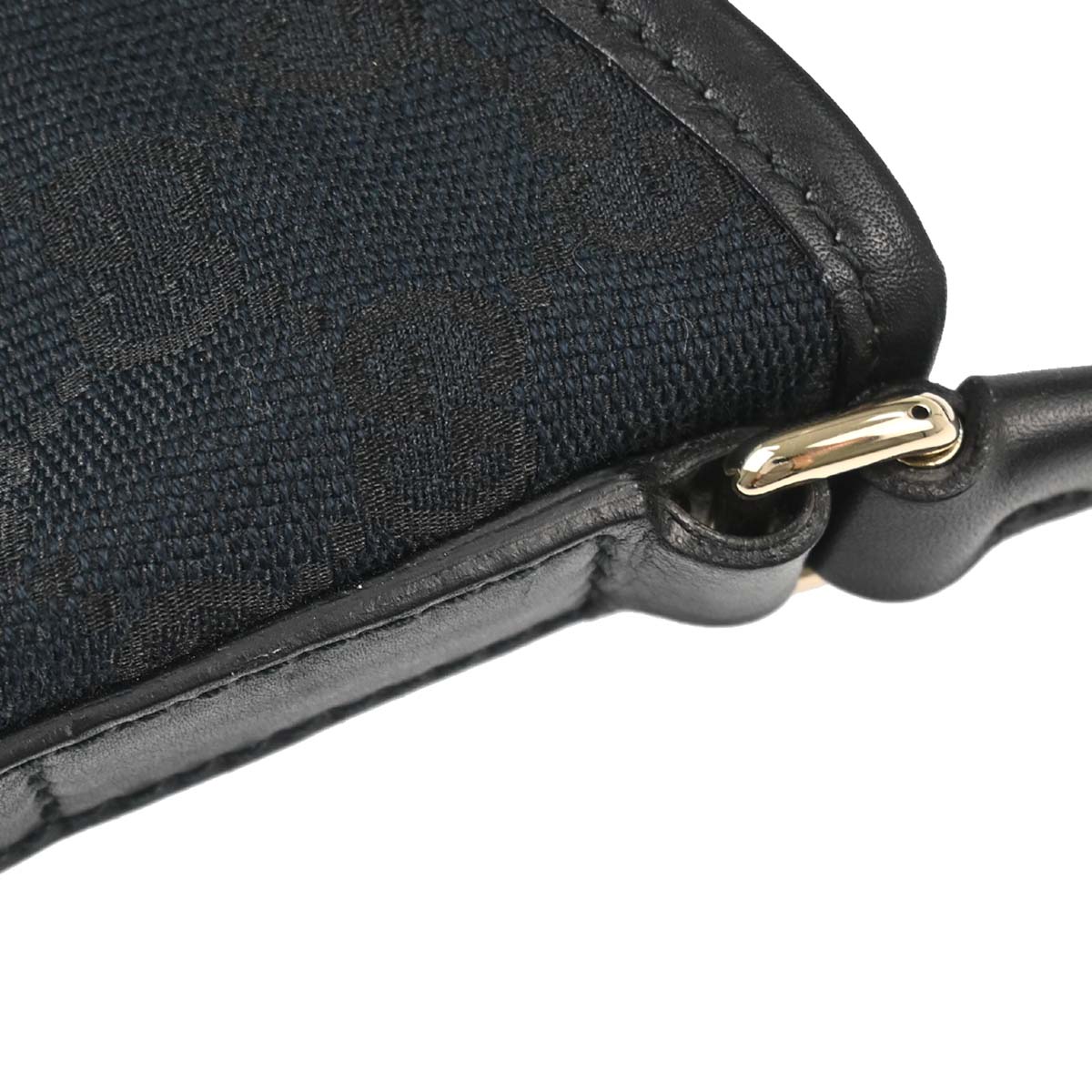 Gucci Black Canvas Interlocking GG Hobo Handbag