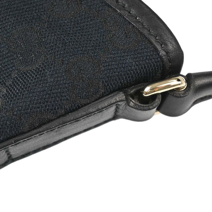 Gucci Black Canvas Interlocking GG Hobo Handbag