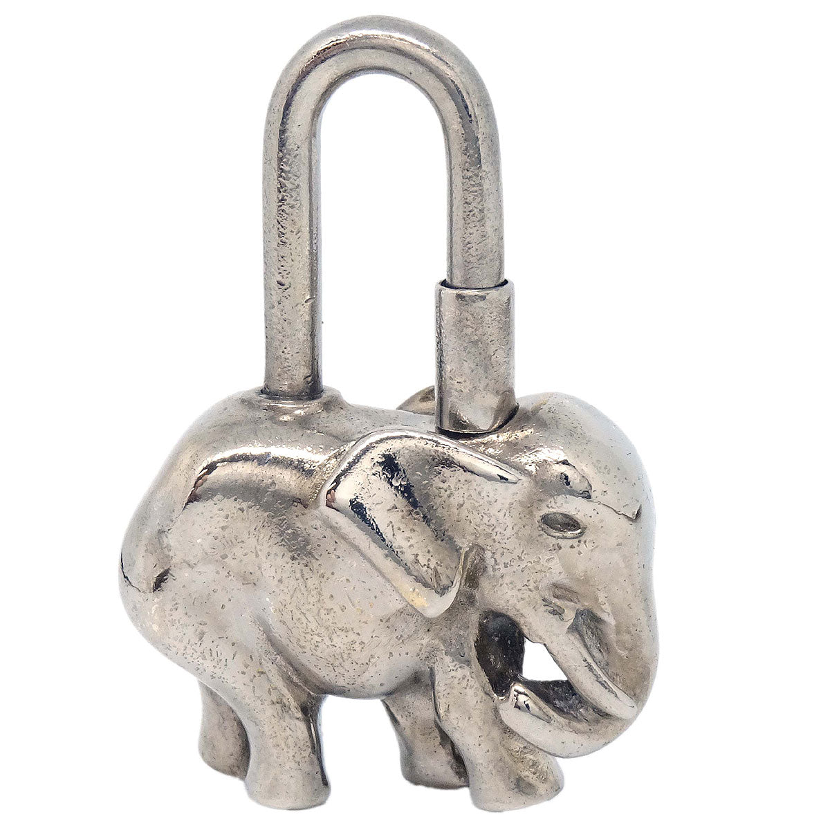 Hermes 1988 Elephant Cadena Silver Small Good