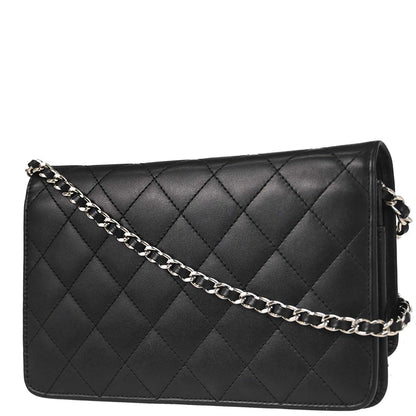 Chanel 2014 Calfskin Cambon Ligne WOC Wallet on Chain Shoulder Bag