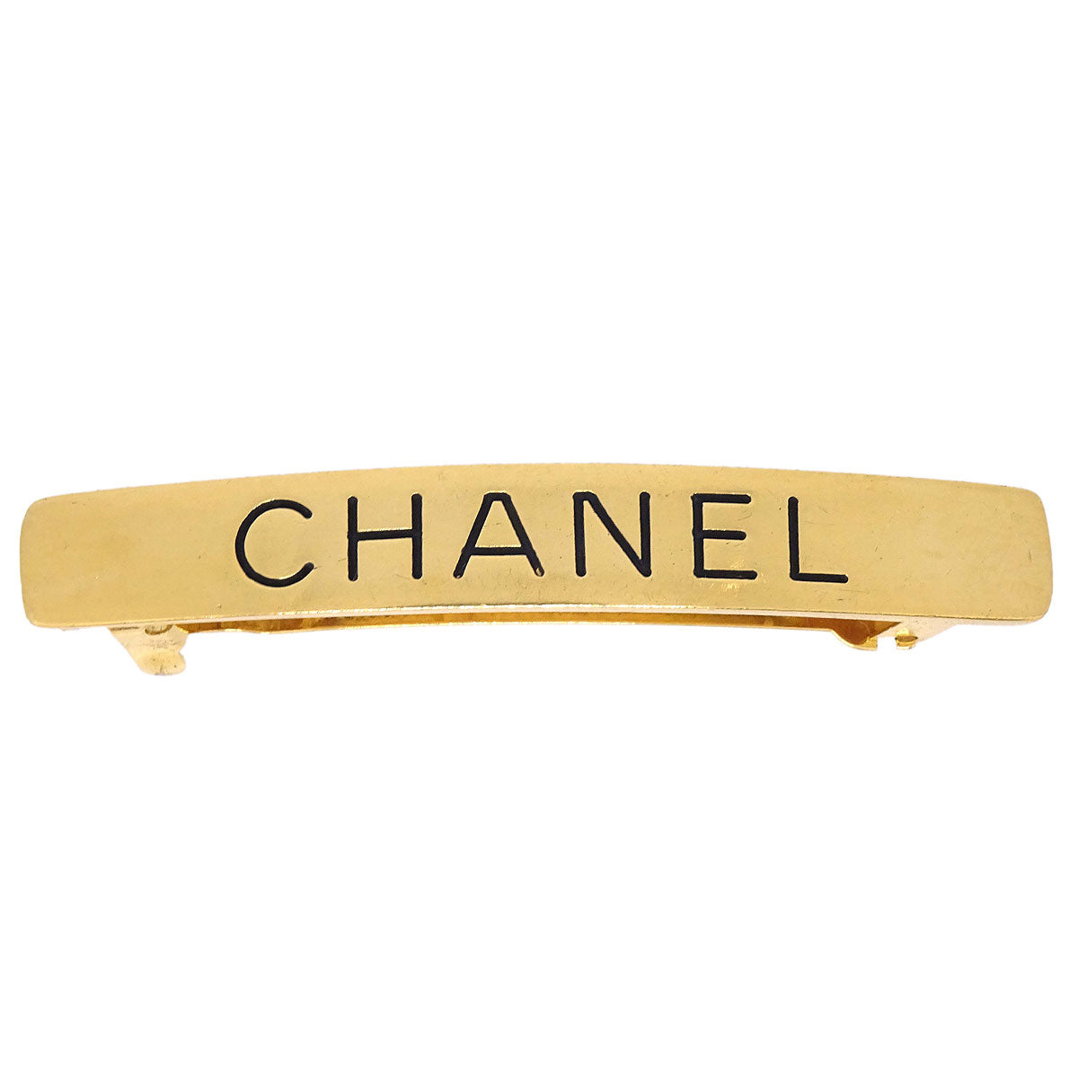 Chanel Barrette Hair Accessories Gold 96A