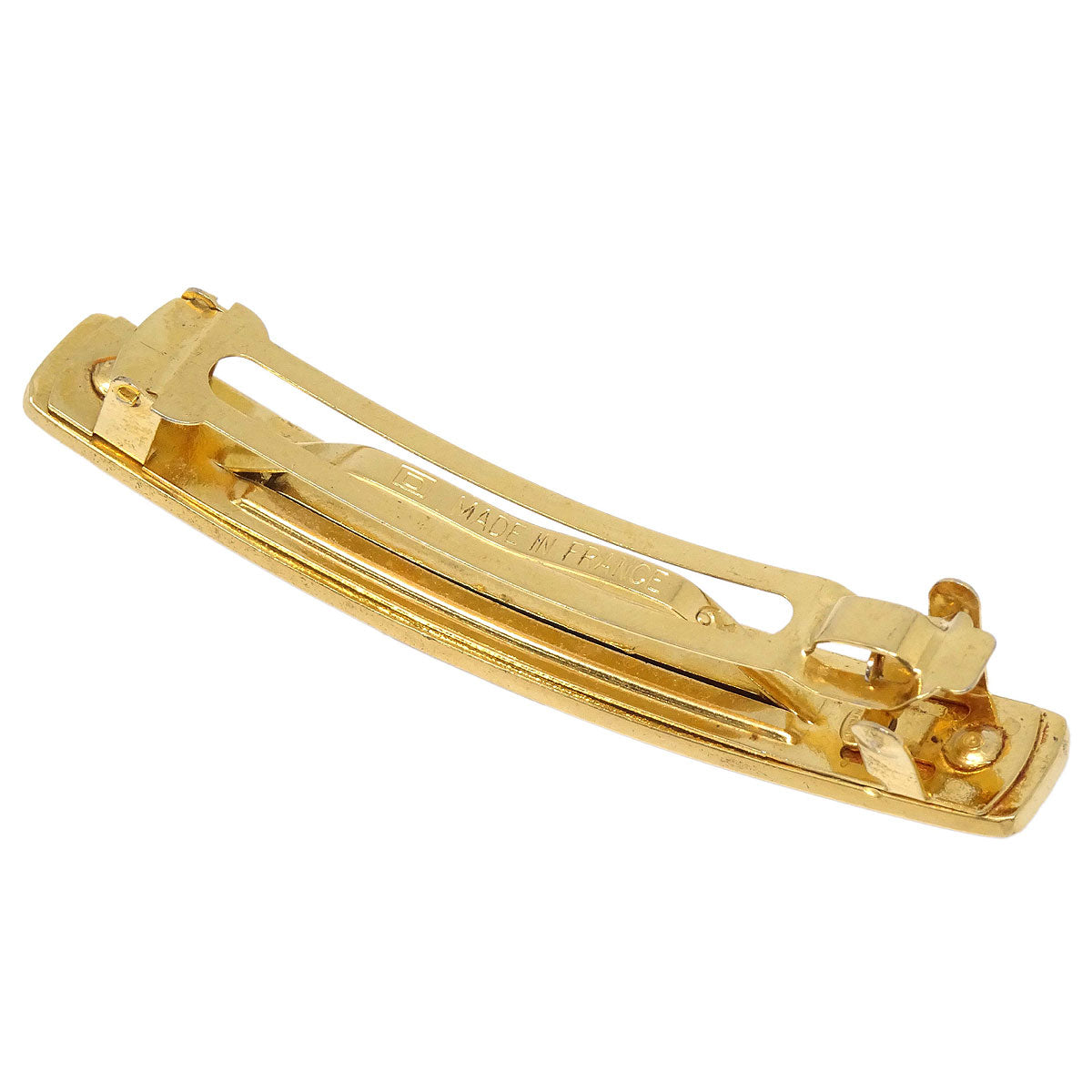 Chanel Barrette Hair Accessories Gold 96A