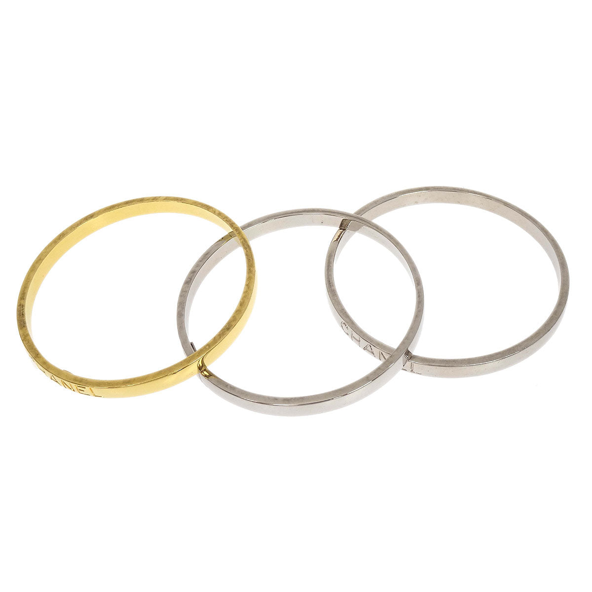 Chanel 3 Set Bracelet Bangle Silver Gold 98P – AMORE Vintage Tokyo