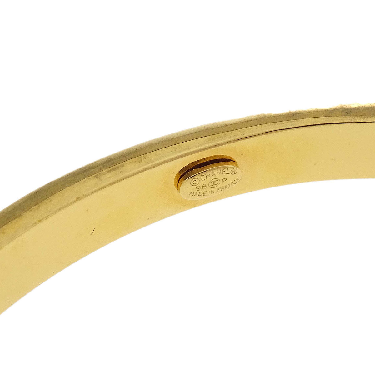 Chanel 3 Set Bracelet Bangle Silver Gold 98P