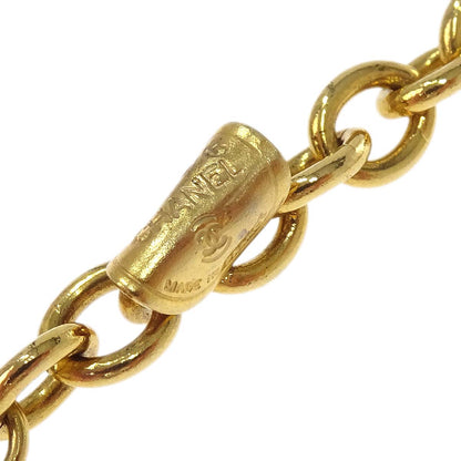 Chanel Medallion Long Chain Necklace Gold