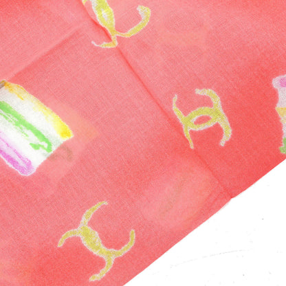 Chanel Pink Scarf Handkerchief Small Good