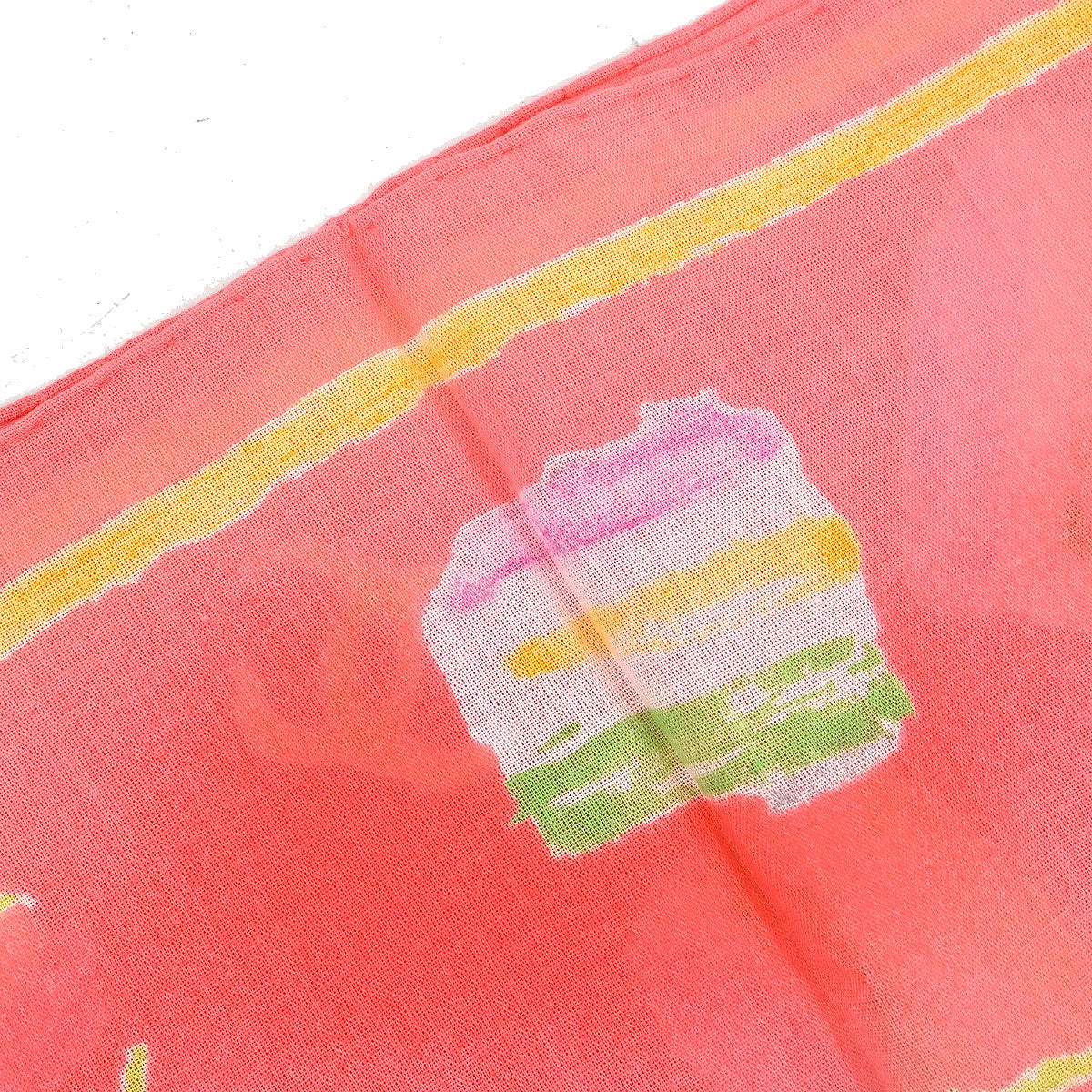 Chanel Pink Scarf Handkerchief Small Good