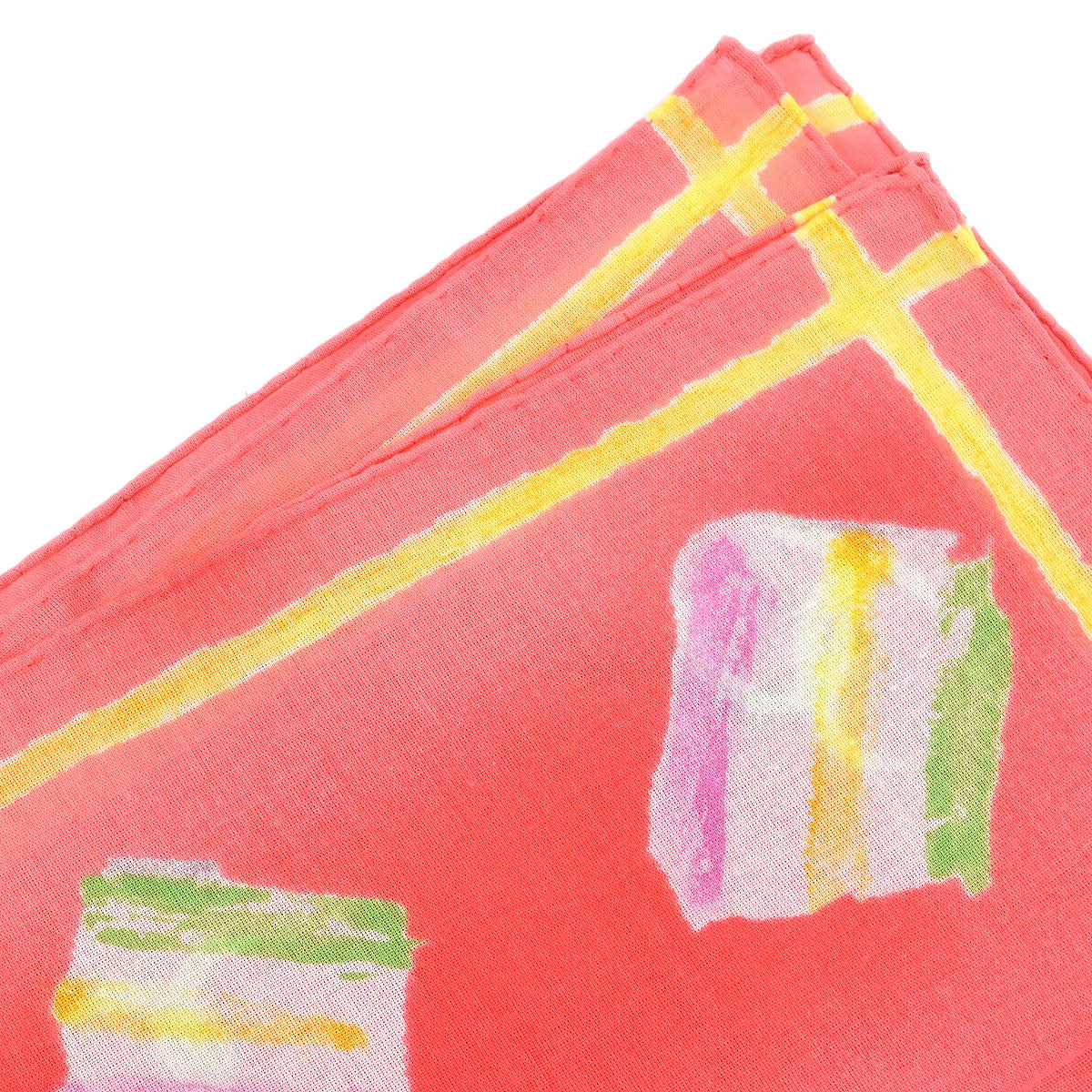 Chanel Pink Scarf Handkerchief Small Good