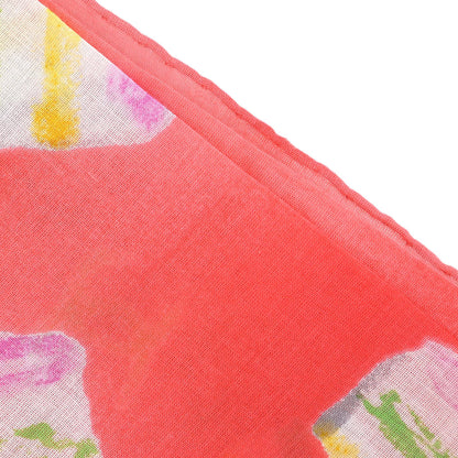 Chanel Pink Scarf Handkerchief Small Good