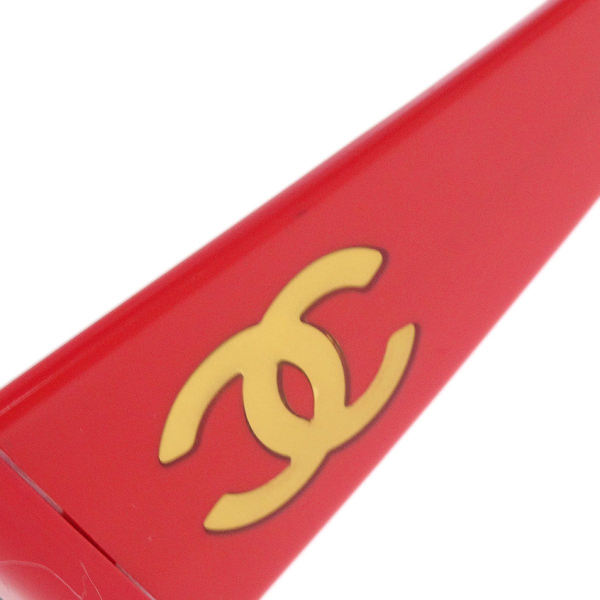 Chanel Sunglasses Eyewear Black Red Small Good