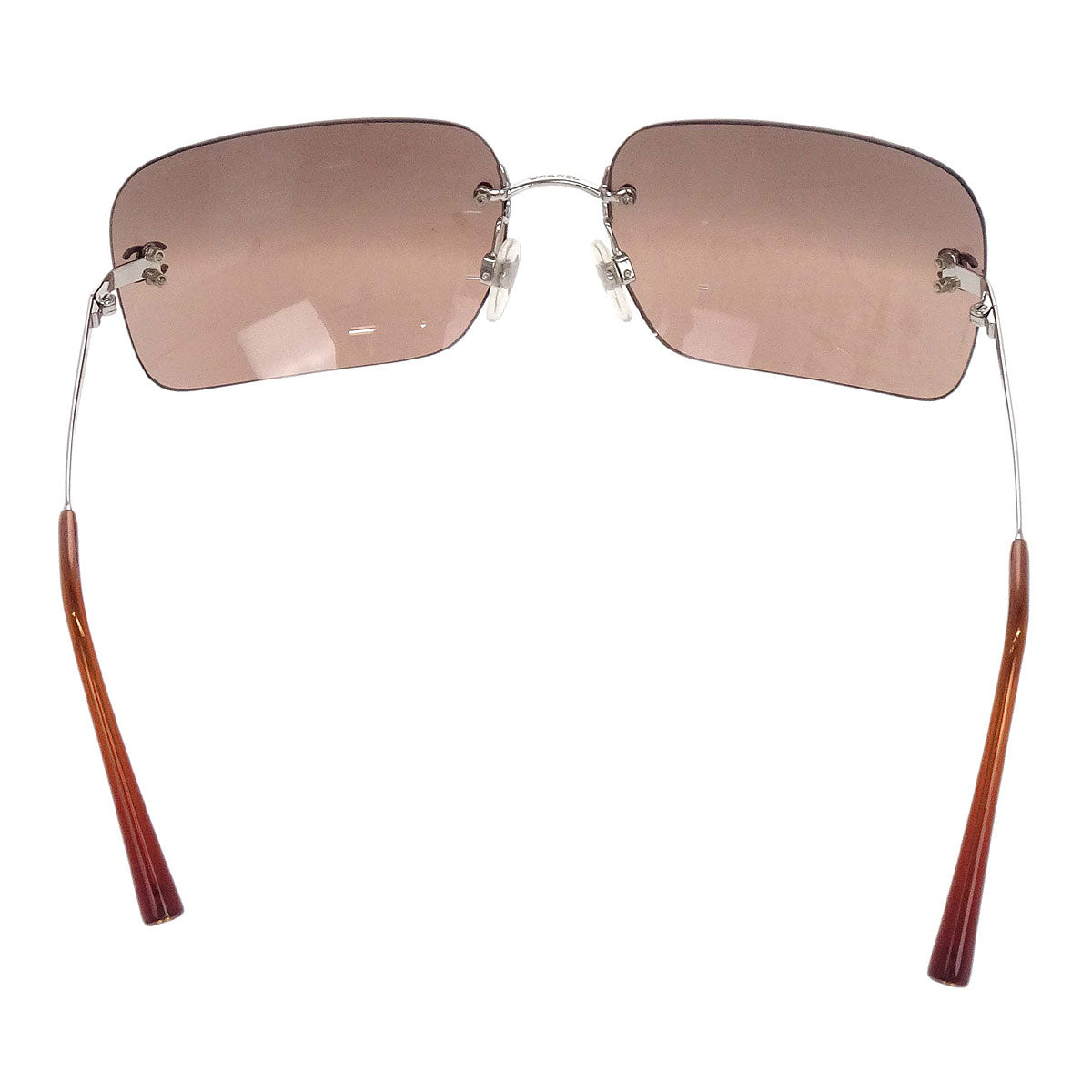 Chanel Sunglasses Eyewear Brown 62□17 120 Small Good