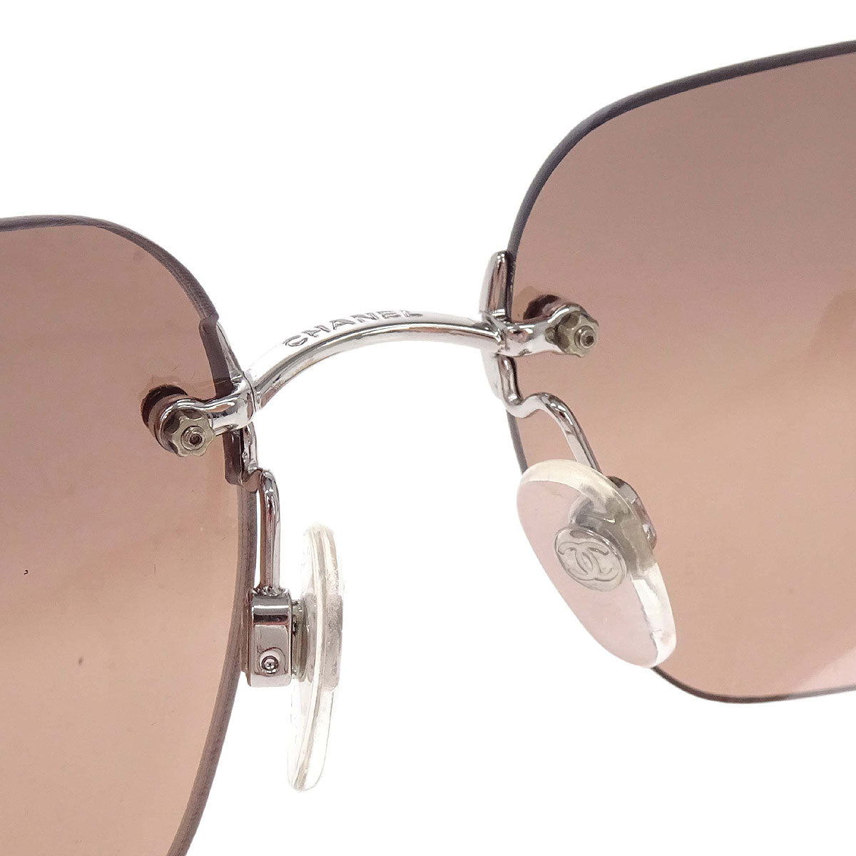 Chanel Sunglasses Eyewear Brown 62□17 120 Small Good