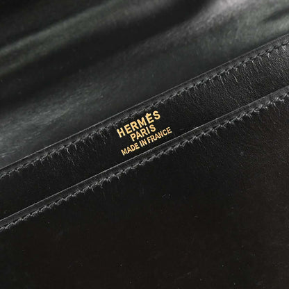 Hermes Black Box Calf Bobby Sac a Depeches DPLG 21 Shoulder Bag