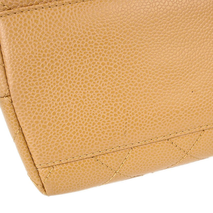 Chanel 2003-2004 Beige Caviar Skin Kelly Handbag