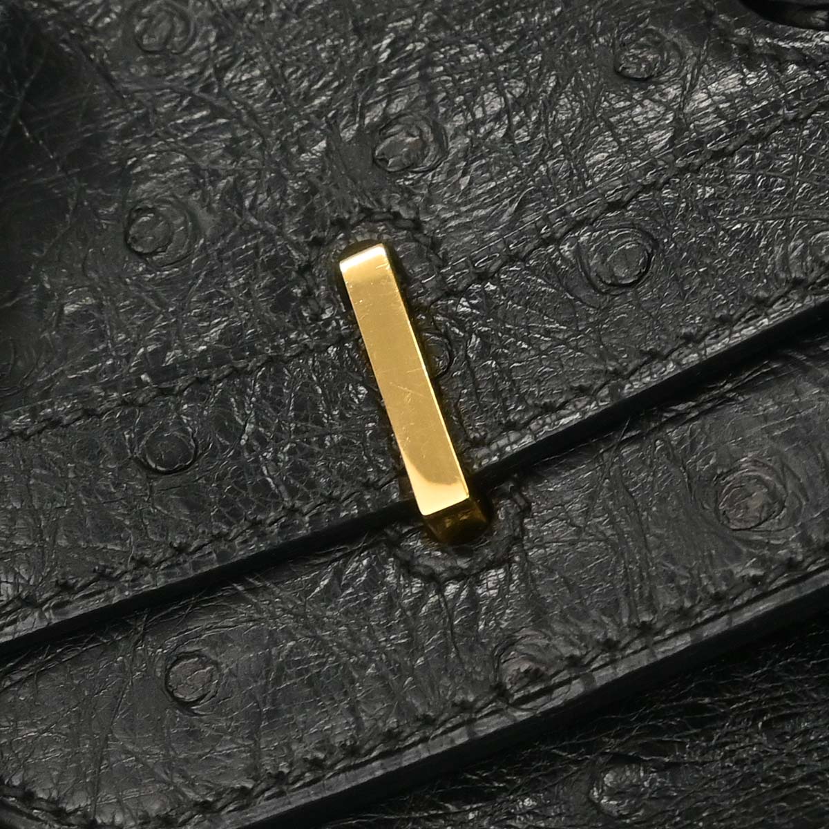 Hermes * Black Ostrich Birkin 35 Handbag