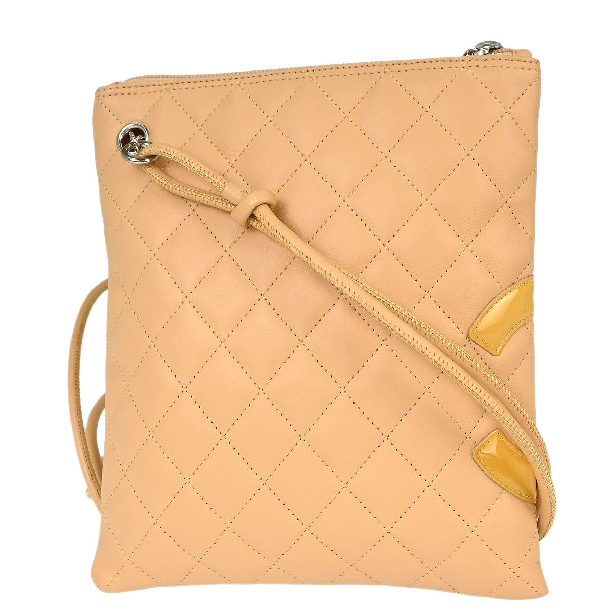 Chanel 2005-2006 Beige Calfskin Cambon Ligne Shoulder Bag