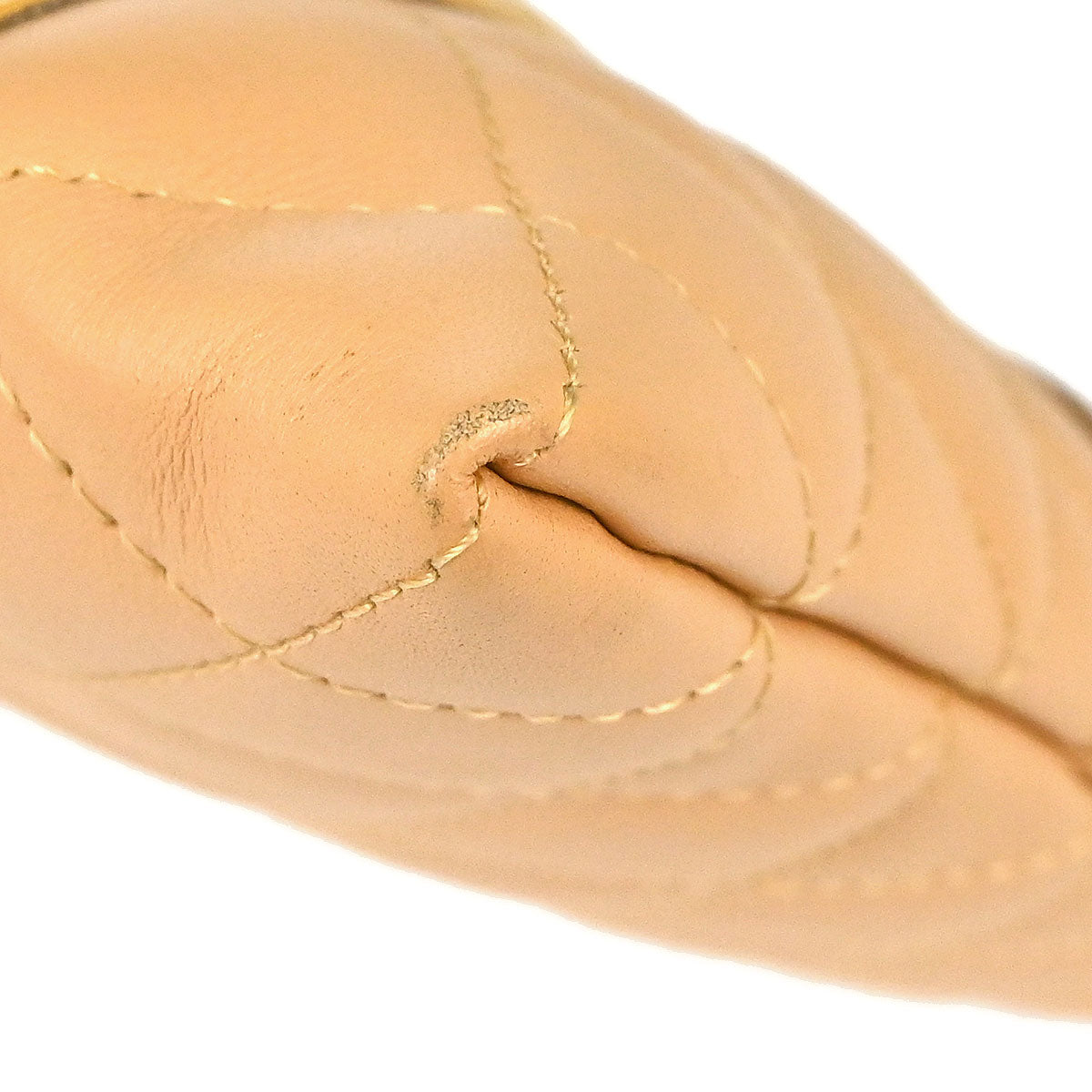 Chanel 2005-2006 Beige Calfskin Cambon Ligne Shoulder Bag