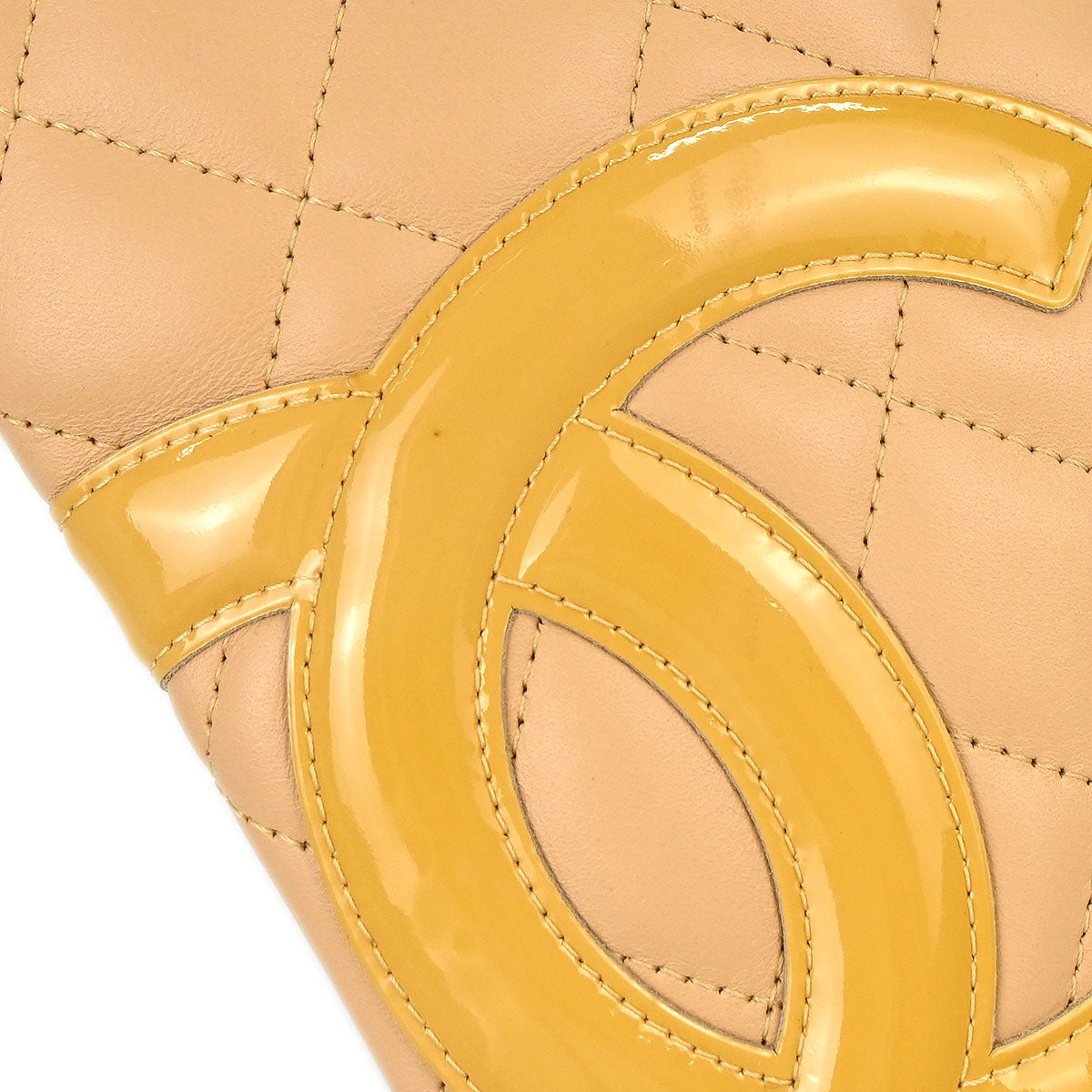 Chanel 2005-2006 Beige Calfskin Cambon Ligne Shoulder Bag