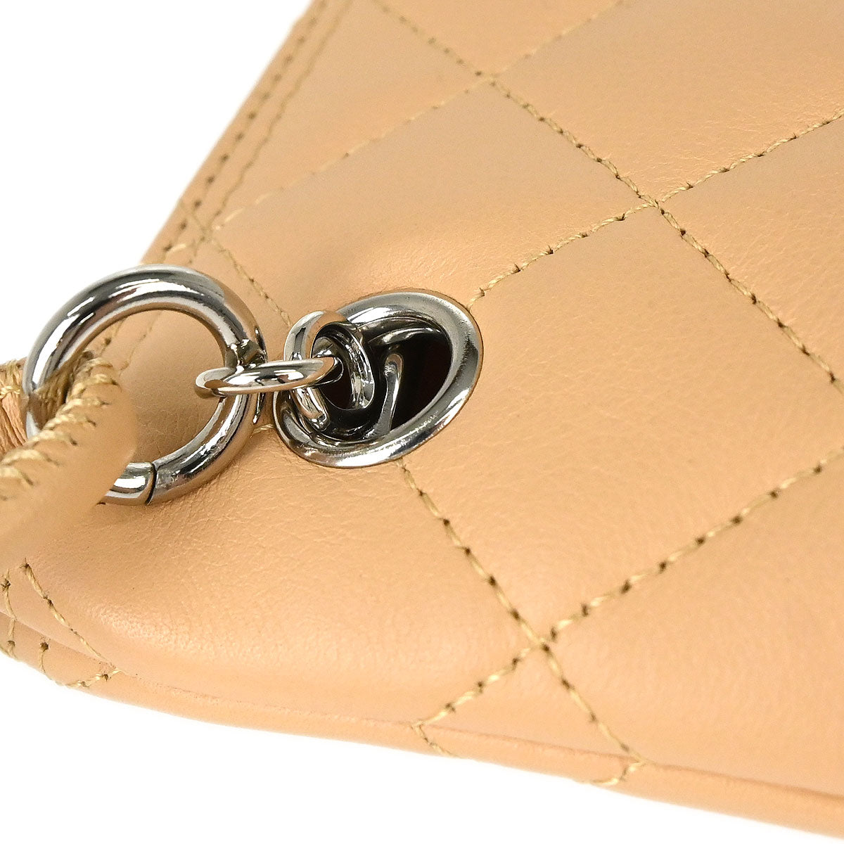 Chanel 2005-2006 Beige Calfskin Cambon Ligne Shoulder Bag