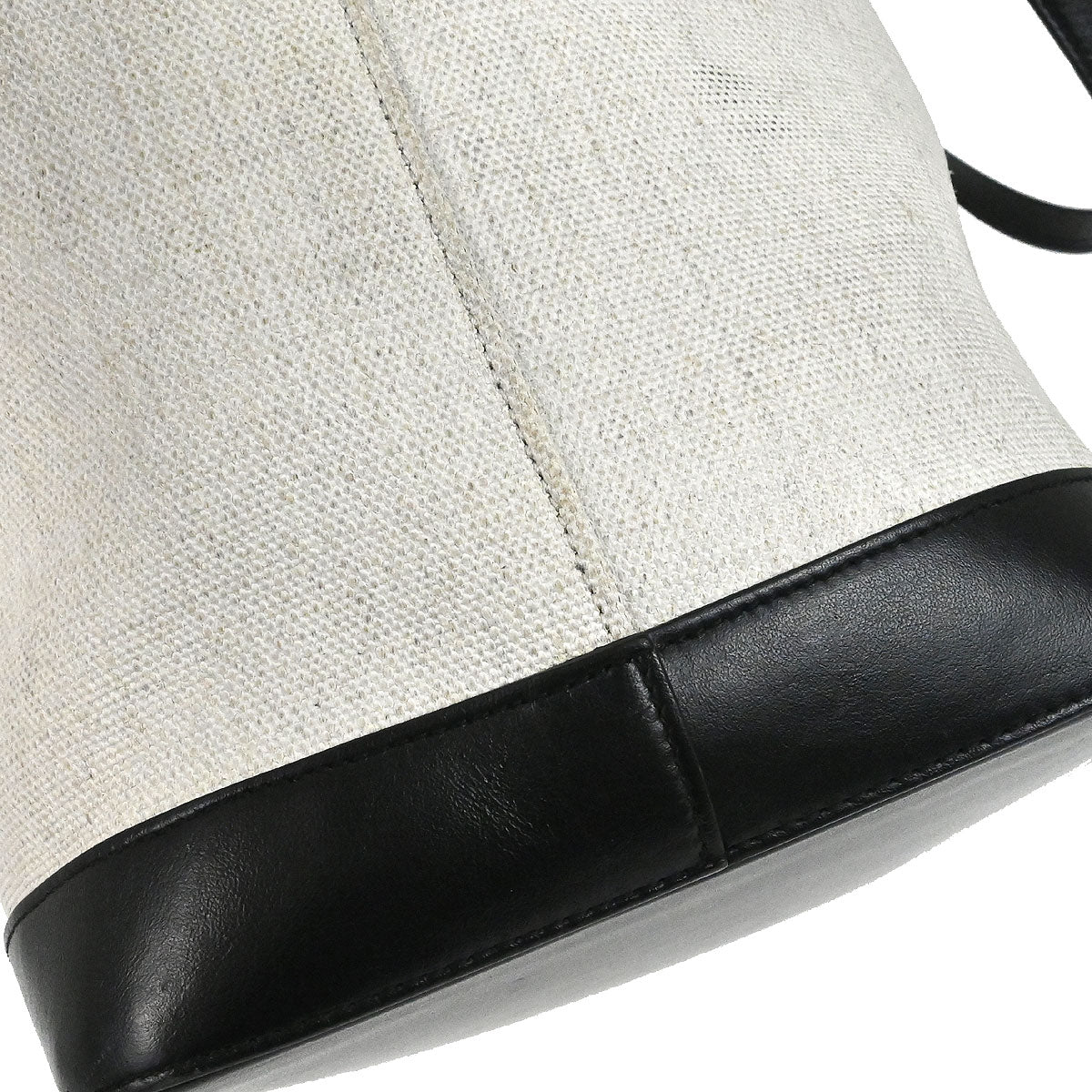 Saint Laurent White Calfskin Teddy Drawstring Tote Handbag – AMORE