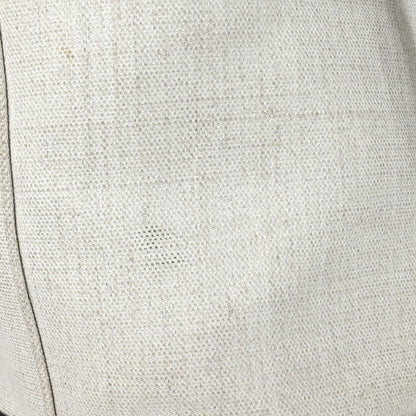 Saint Laurent White Calfskin Teddy Drawstring Tote Handbag