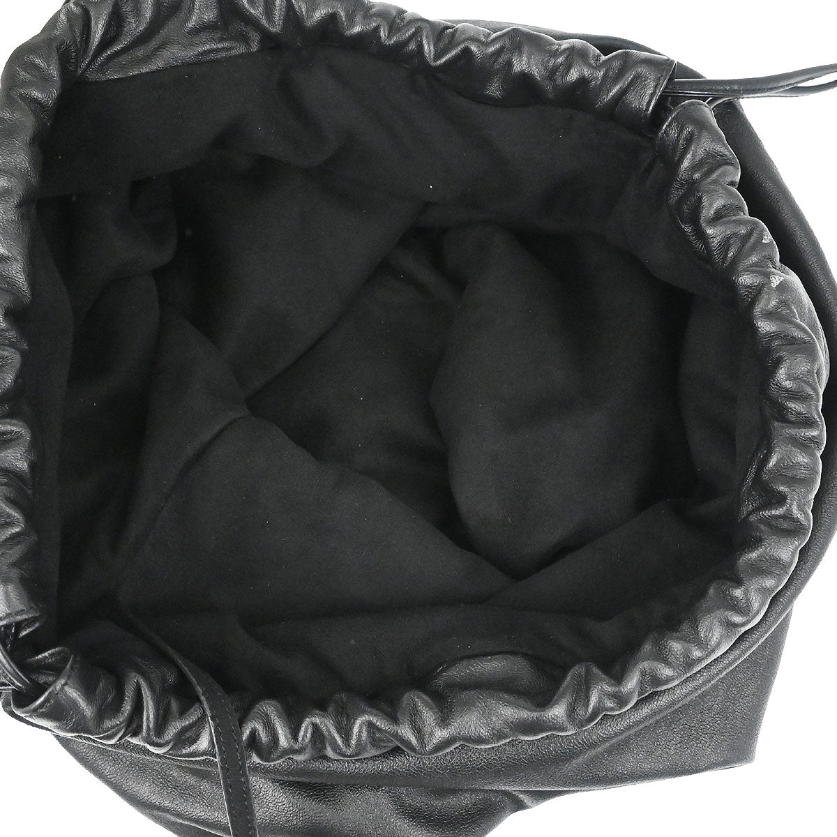 Saint Laurent White Calfskin Teddy Drawstring Tote Handbag – AMORE