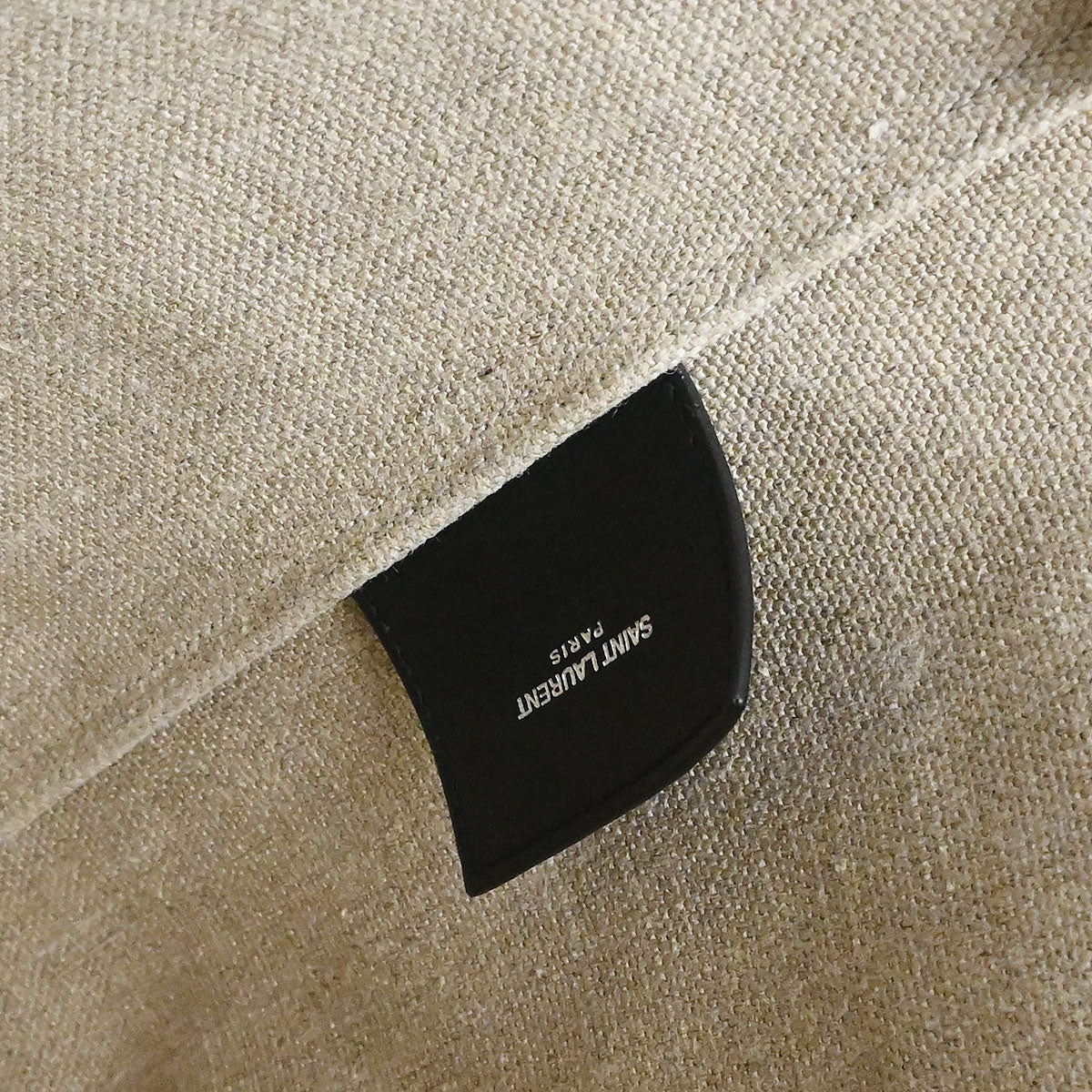 Saint Laurent White Calfskin Teddy Drawstring Tote Handbag – AMORE