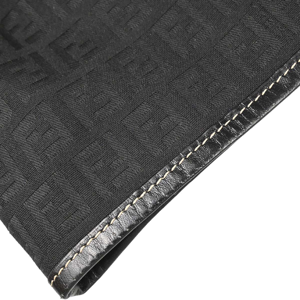 Fendi Black Canvas Zucchino Tote Bag