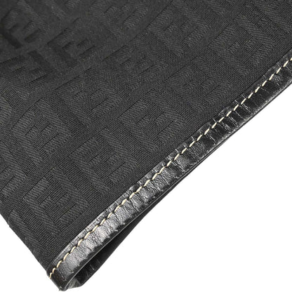 Fendi Black Canvas Zucchino Tote Bag