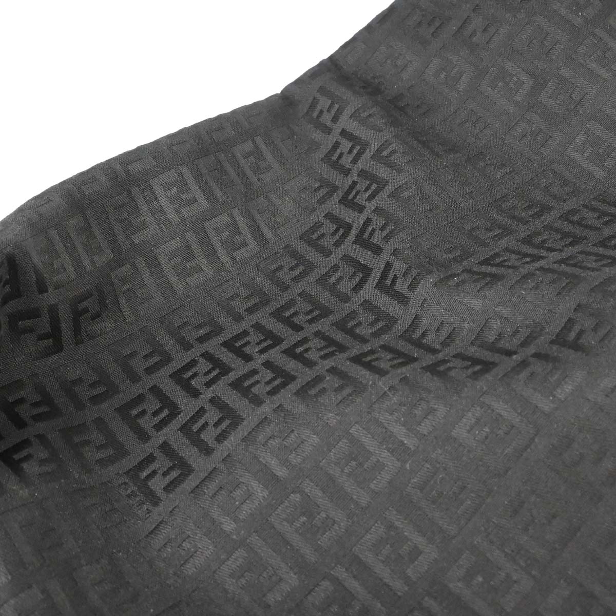 Fendi Black Canvas Zucchino Tote Bag
