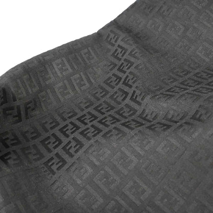 Fendi Black Canvas Zucchino Tote Bag