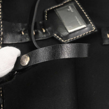 Fendi Black Canvas Zucchino Tote Bag