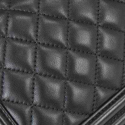 Boy Chanel 2016-2017 Black Lambskin Medium Shoulder Bag