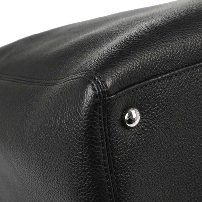 Chanel 2011 Black Calfskin Executive Cerf 2way Shoulder Tote Bag