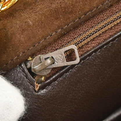 Chanel Brown Suede Fringe Straight Flap Shoulder Bag