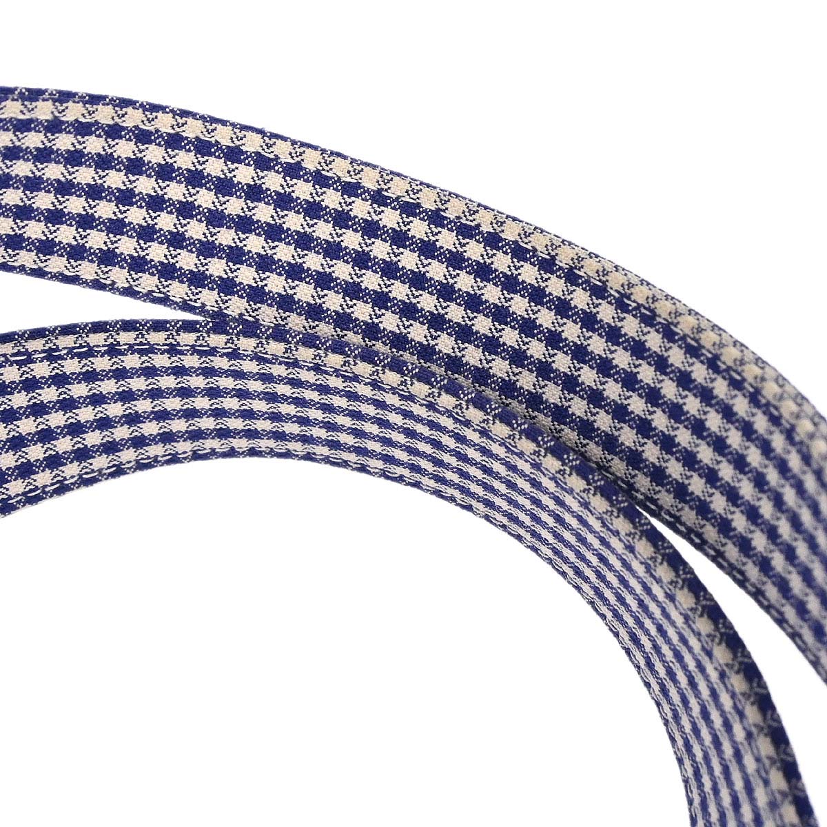 Chanel 1996-1997 Blue White Canvas Gingham Check Handbag