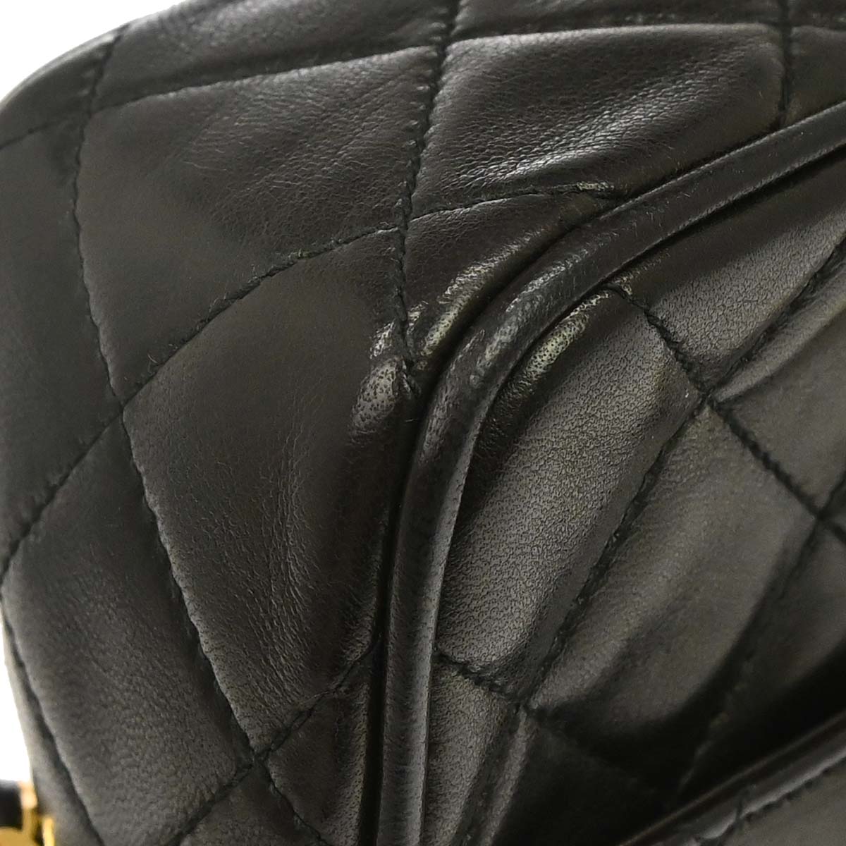 Chanel 1994-1996 Black Lambskin Camera Bag