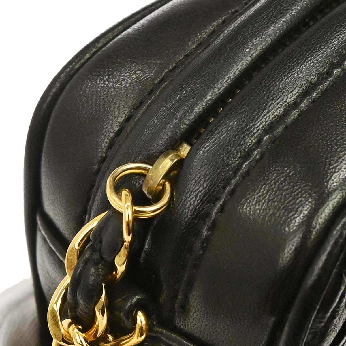Chanel 1994-1996 Black Lambskin Camera Bag