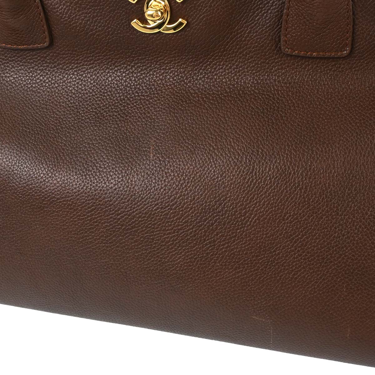 Chanel 2005-2006 Brown Calfskin Executive Cerf 2way Shoulder Tote Bag