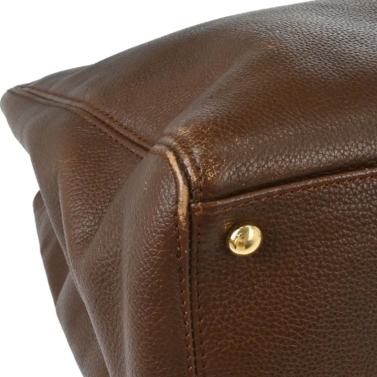 Chanel 2005-2006 Brown Calfskin Executive Cerf 2way Shoulder Tote Bag