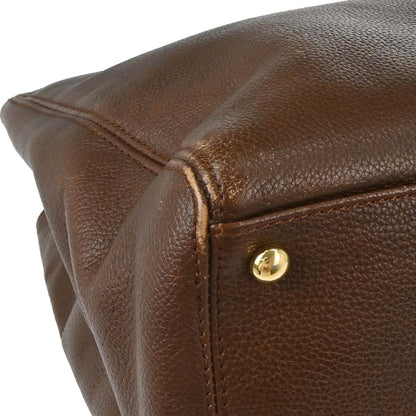 Chanel 2005-2006 Brown Calfskin Executive Cerf 2way Shoulder Tote Bag
