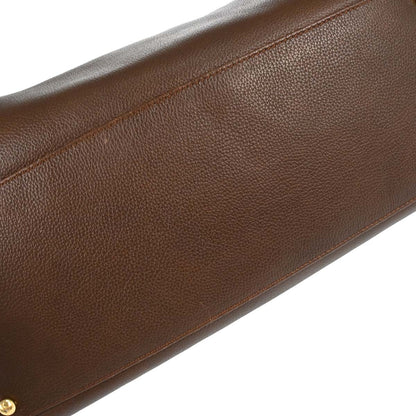 Chanel 2005-2006 Brown Calfskin Executive Cerf 2way Shoulder Tote Bag