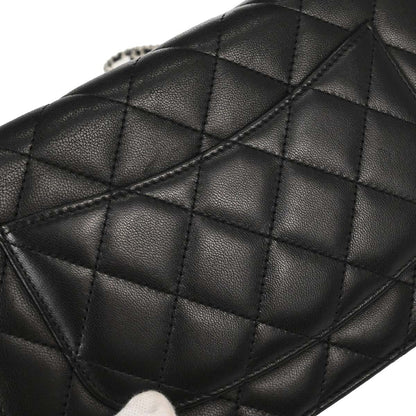 Chanel 2012-2013 Black Lambskin Classic WOC Wallet on Chain Bag