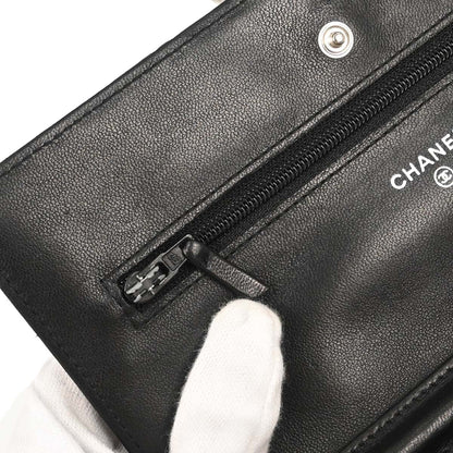 Chanel 2012-2013 Black Lambskin Classic WOC Wallet on Chain Bag