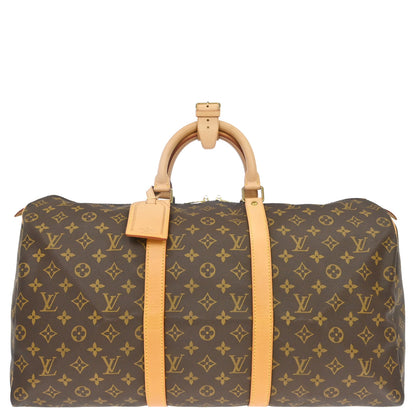Louis Vuitton Monogram Keepall 50 Duffle Travel Handbag M41426