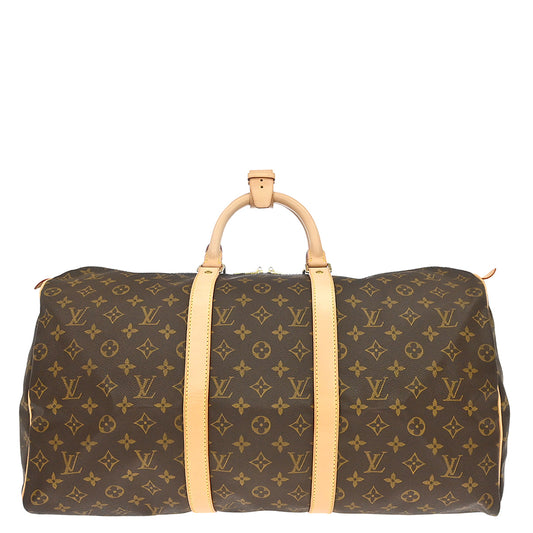 Louis Vuitton Monogram Keepall 50 Duffle Travel Handbag M41426